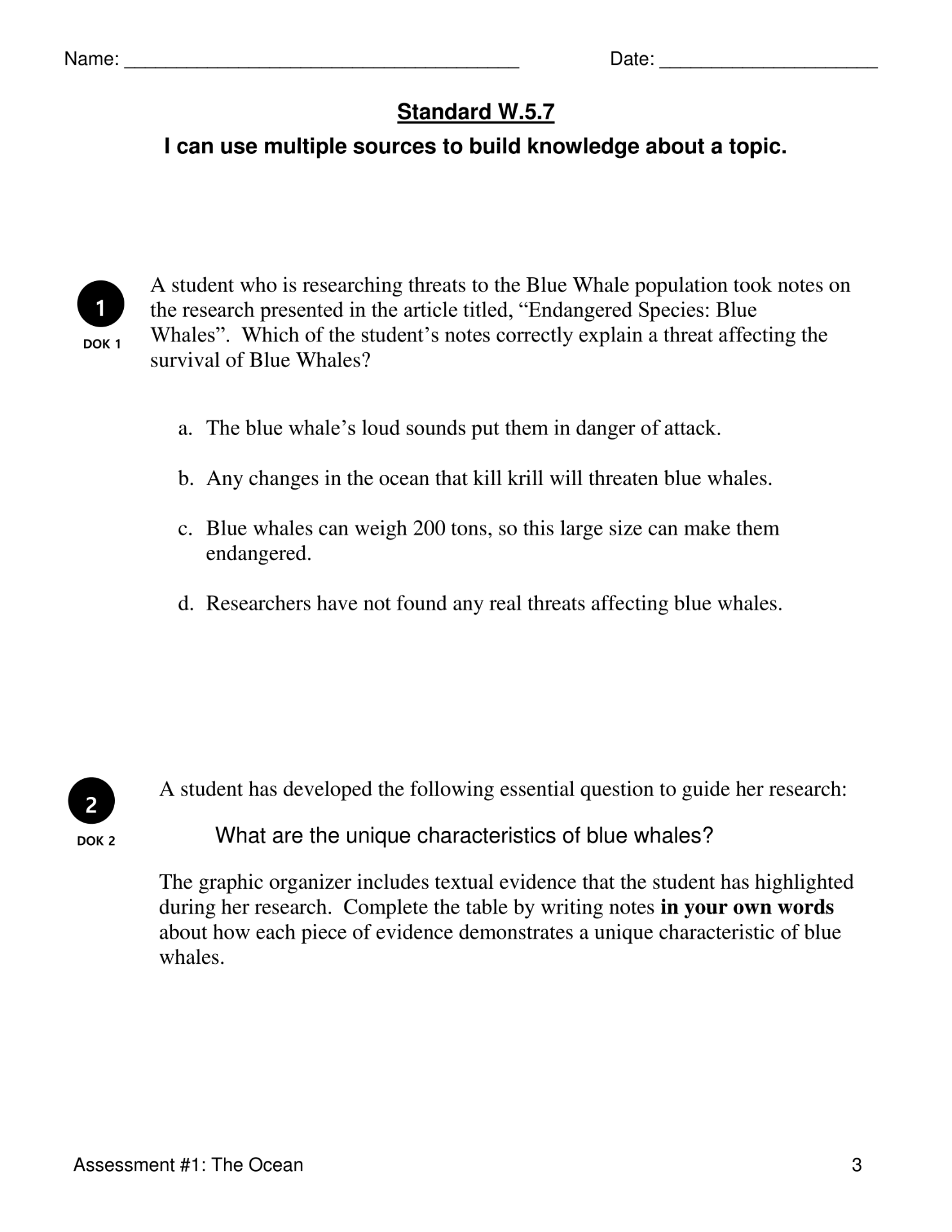 Student Writing Checklist: Narrative (Grade 5) | Goalbook Pathways